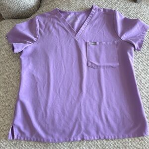 Figs Catarina lilac dawn medium petite scrub top